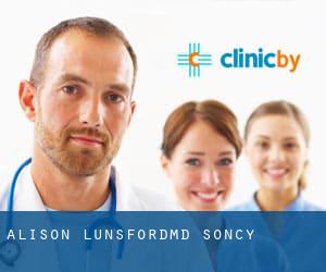 Alison Lunsford,MD (Soncy)